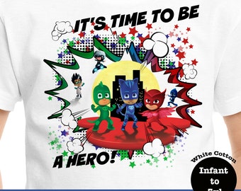PJ Masks Tee, PJ Masks Shirt, PJ Masks Hero Shirt