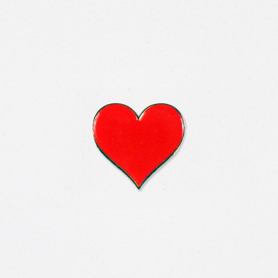 Heart Soft Enamel Lapel Pin Hello Apparel Collaboration