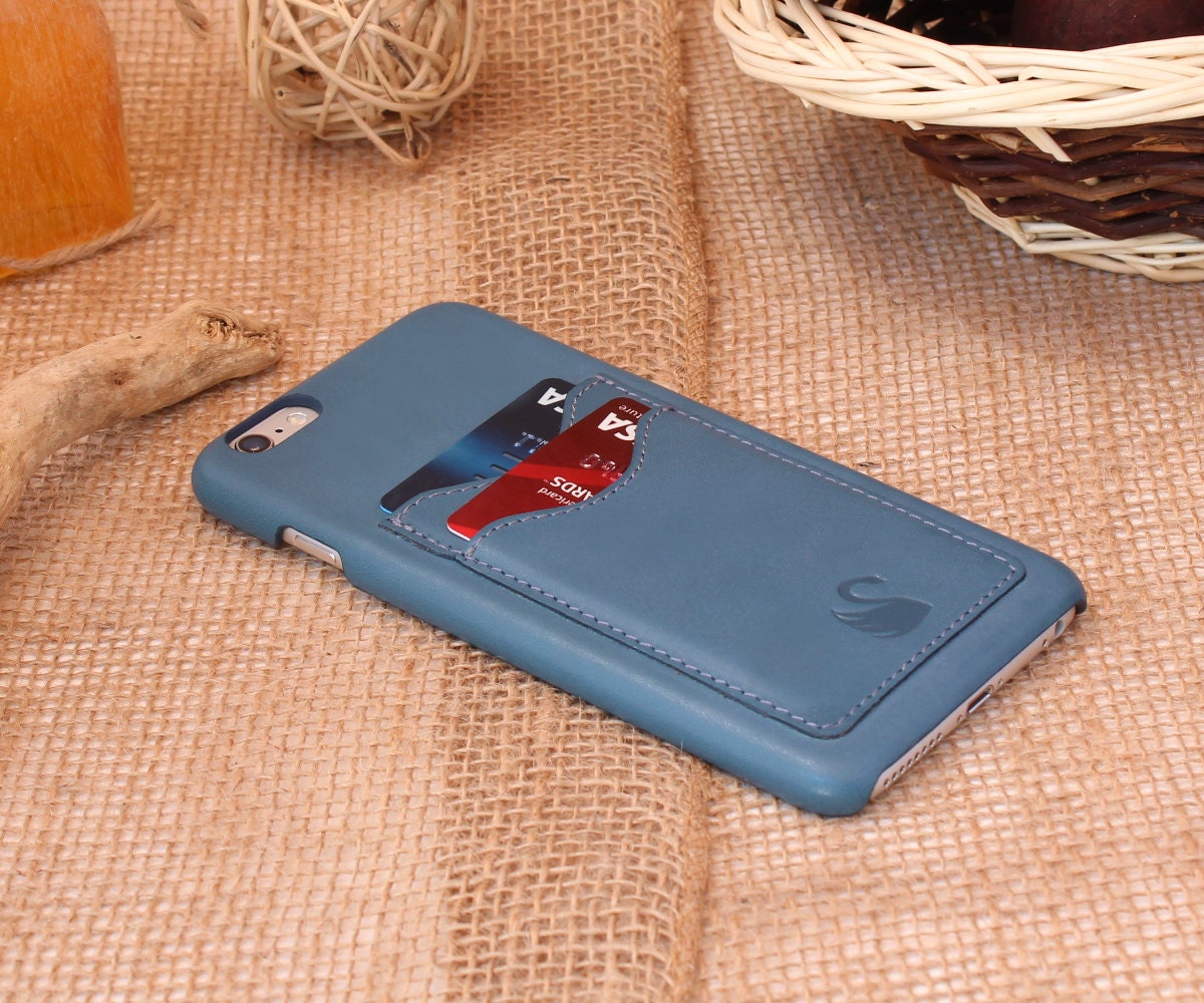 iPhone Case with Credit Card Slots iPhone 6 case by JedaLeather
