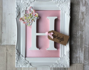 Items similar to Single Letter Alphabet Frames (5 Letters) Family Frame ...