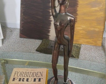 Antique Statue of African Woman