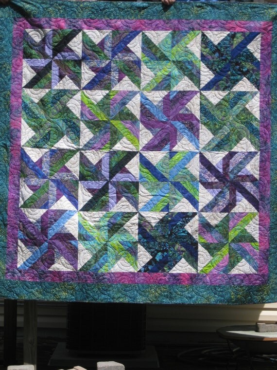 Items similar to Quilt Tradewinds pattern from Hoffman Fabrics on Etsy