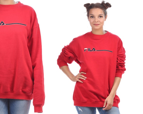 red fila sweater