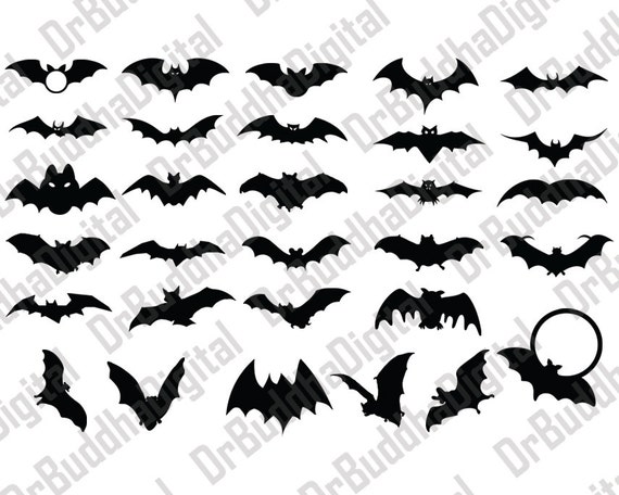 Download Halloween Bat SVG Collection Halloween Bat DXF Bat Clipart