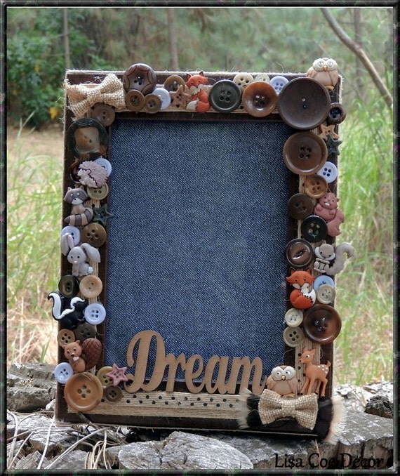 Items similar to Woodland Animal Picture Frame Woodland Nursery Picture