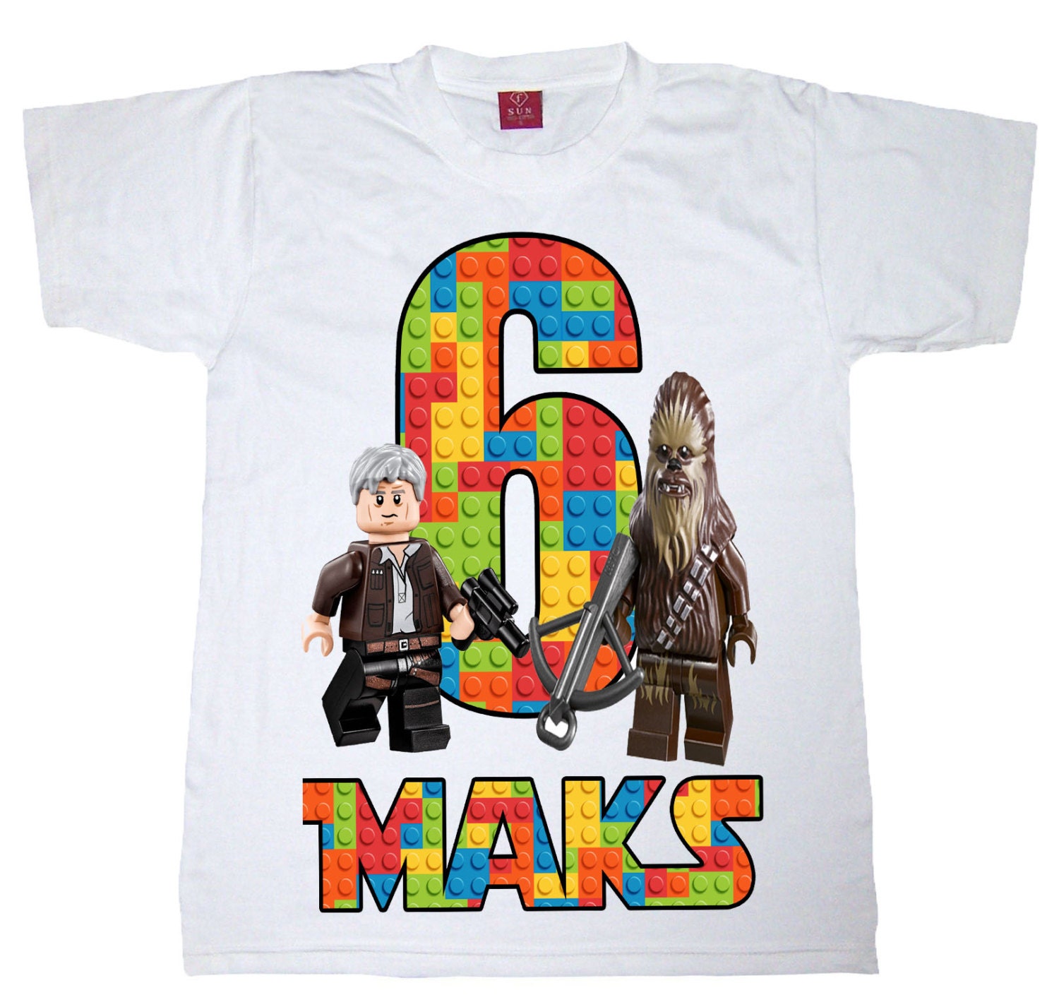 lego star wars birthday shirt