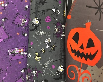 Nightmare Before Christmas fabric set Extremely Limited Quantity