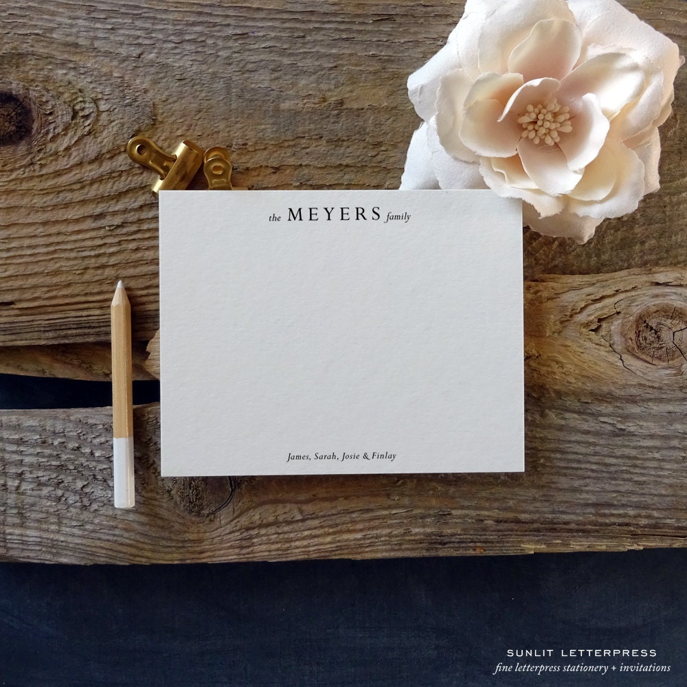 custom family cards custom family stationery family note cards custom family name - Personalized Stationery Cards custom family cards custom family stationery family note cards custom family name - Personalized Stationery Cards