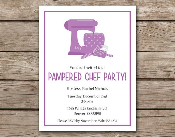 Pampered Chef Invitation 9