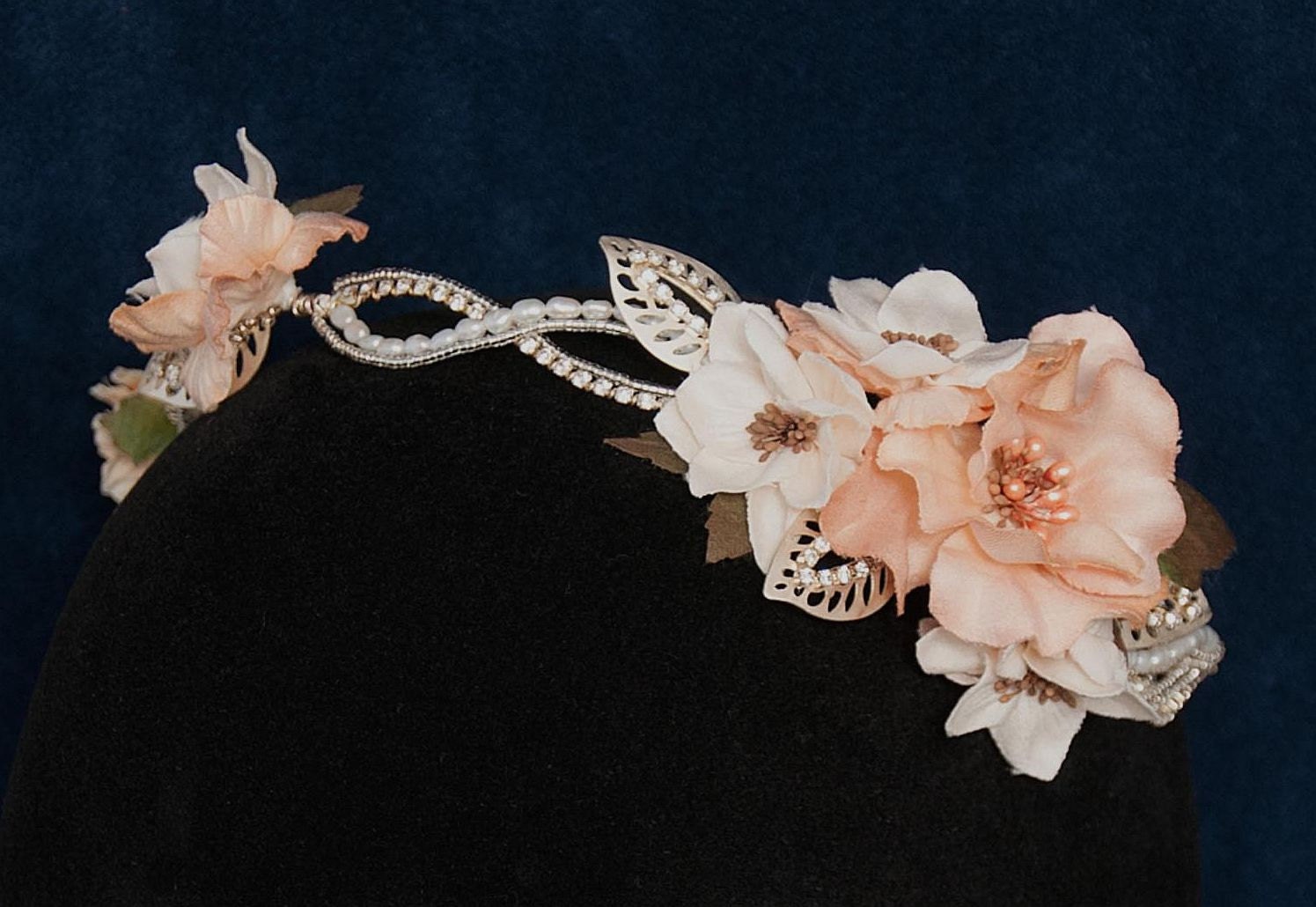 Pink Flower Headband Pink Bridal Headband By Lotusflowerdesigns