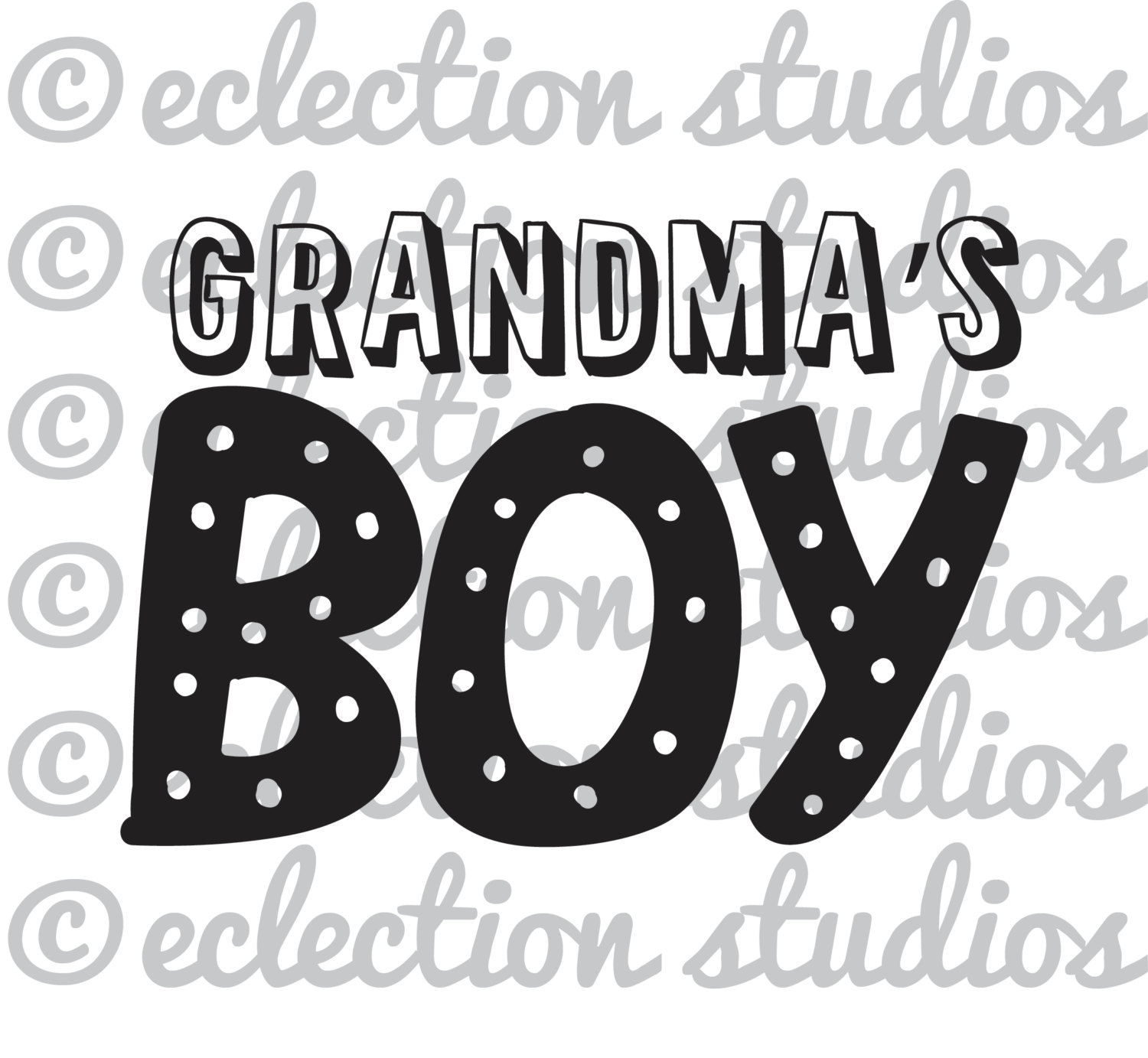Download Grandma's Boy word art t-shirt design boy themed SVG