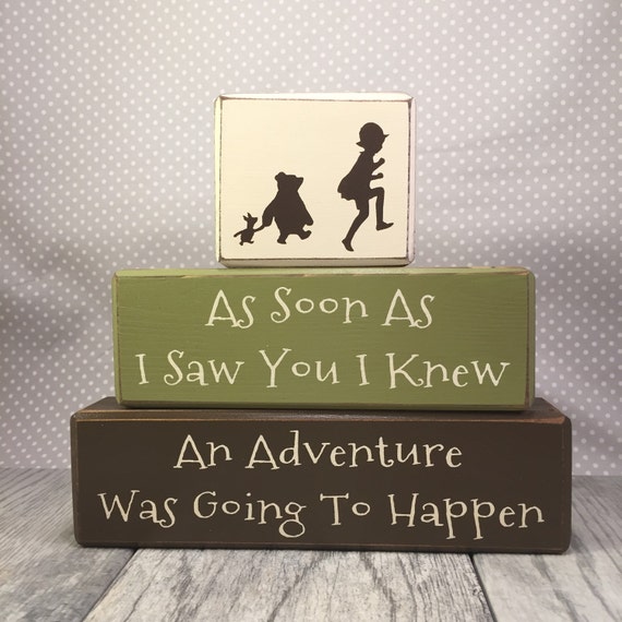 Winnie the Pooh quote baby shower classic by AppleJackDesign