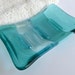 Fused Glass Soap Dish in Aquamarine