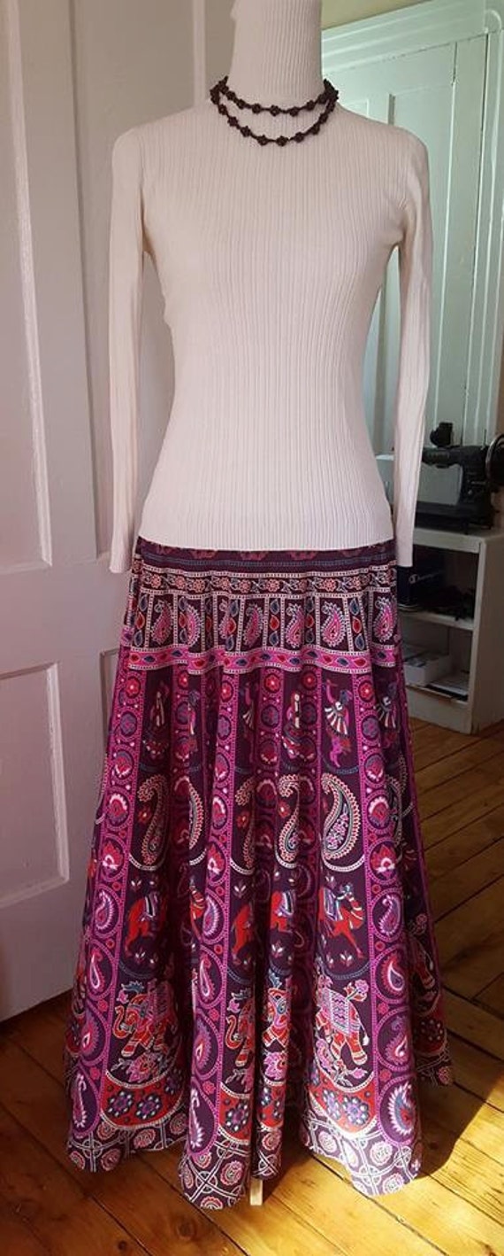 Mandala Tapestry MAXI SKIRT by BellBottomBleus on Etsy