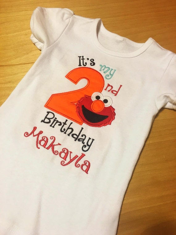 Elmo Birthday Shirt/Elmo First by MurrersMonogramsMore on Etsy