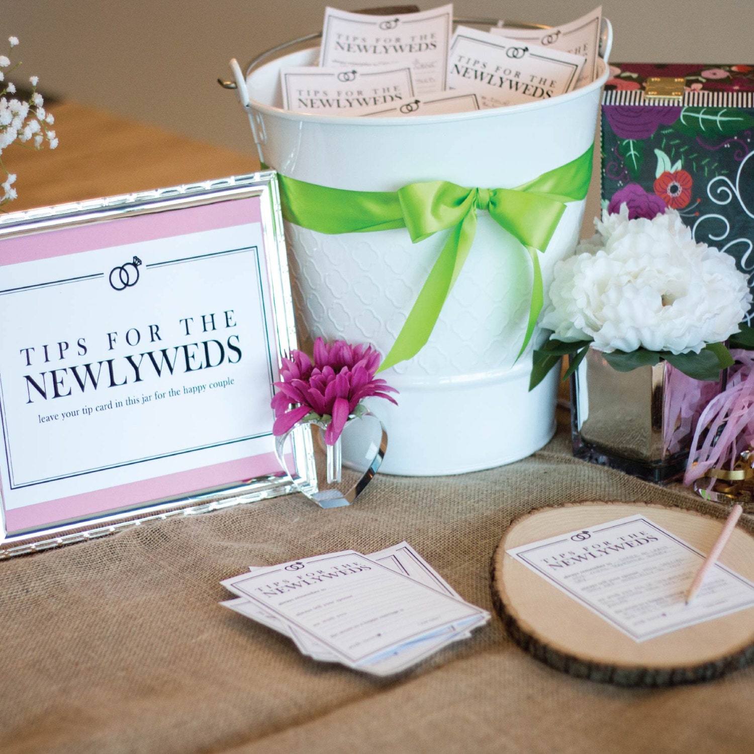 Wedding Tip Jar Instant Download Newlywed Tip Jar DIY