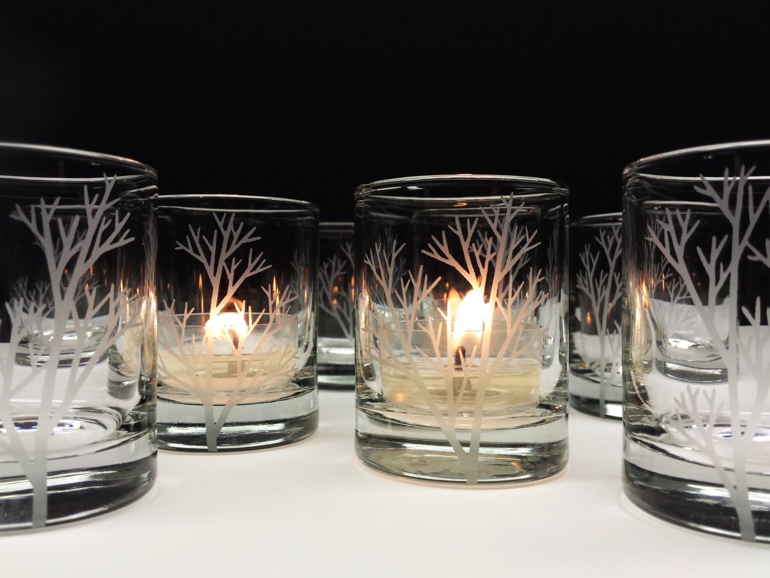36 'Tree Branch' Candle Holders Autumn Wedding Favors