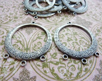 Earring Chandelier Finding Vintage Silver Chandelier Stamping (2)