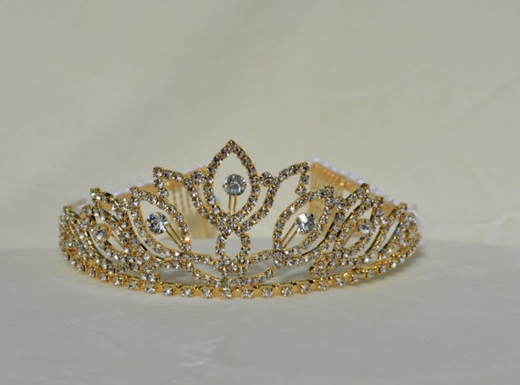 FLOWER GIRL GOLD TIARA flower girl gold tiara: