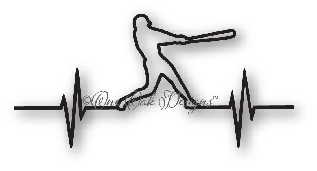 Download Baseball EKG SVG File dxf / pdf / eps / png/ ai / jpg for