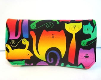 Coupon Organizer / Budget Organizer Holder - Attaches To Your Shopping Cart - Colorful Cats