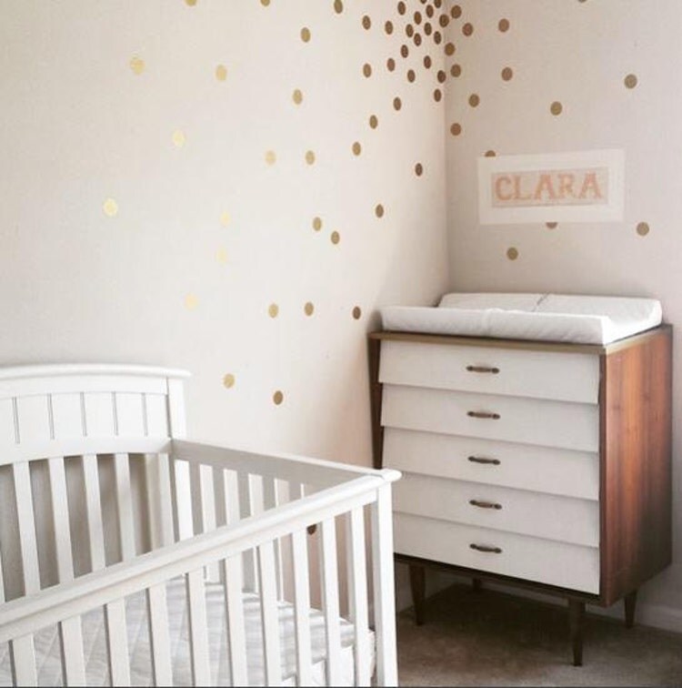 2 Confetti Polka Dot Wall Decals by WallsNeedLove on Etsy