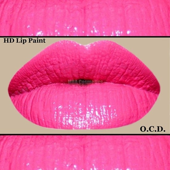 Hot Pink HD Lip Paint Matte Bright Pink O.C.D.