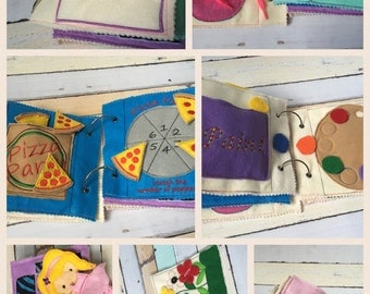 Custom Quiet Book - Custom Busy Book - Girls Quiet Book - Boys Quiet Book - Unisex Quiet Book - Fabric Activity Book - Kids Birthday Present