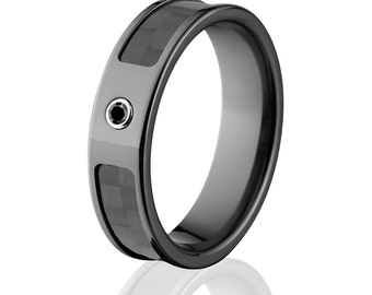carbon fiber rings black diamond carbon fiber wedding rings sku bz 6f_bezel_blkdia_carbonfiber - Carbon Fiber Wedding Rings carbon fiber rings black diamond carbon fiber wedding rings sku bz 6f_bezel_blkdia_carbonfiber - Carbon Fiber Wedding Rings
