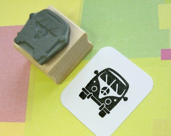 Small Camper Van Stamp - Campervan Rubber Stamp - Stocking Stuffer - Stocking Filler - Glamping - Caravan - Gift for Camper Van lover