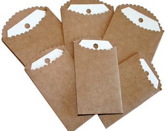 Items similar to 10 Handmade Gift Tags - Kraft on Etsy