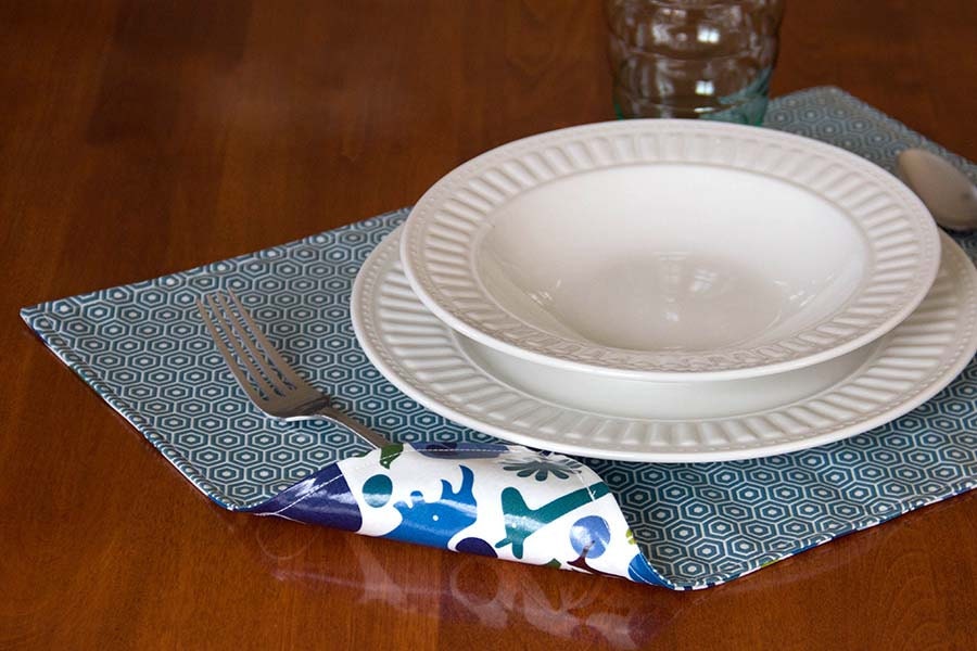 Placemats DOUBLE SIDED Laminated Cotton aka by compelledtocraft