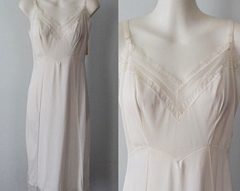Vintage Slip, Vintage Slips, Vintage Lingerie, 1960s Slips, 1960s Miss Youth Form, White Full Slip, Wedding, Romantic