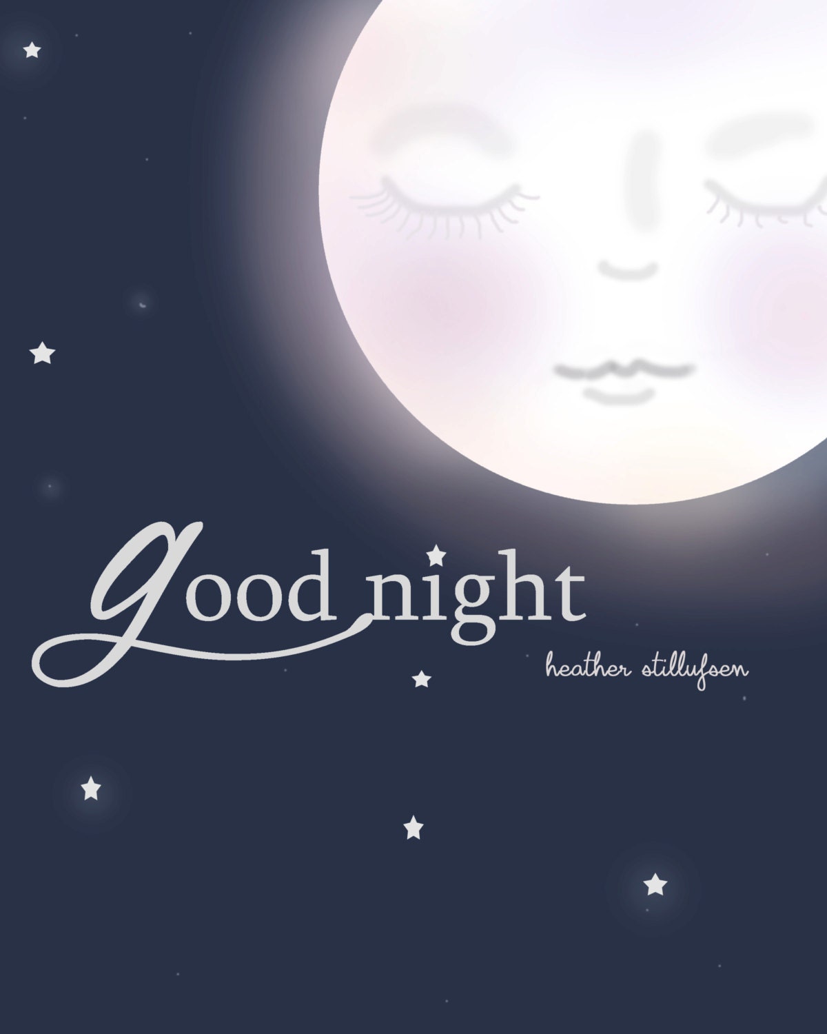 Good Night Art Sweet Dreams and Good Night Moon Art