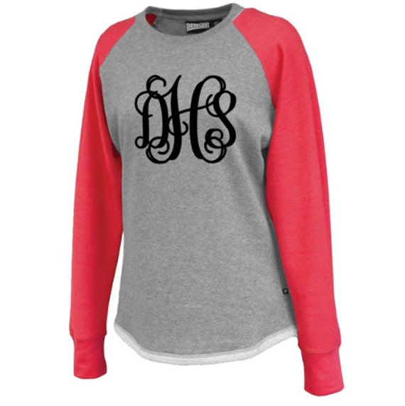 monogram logo raglan sleeve sweatshirt