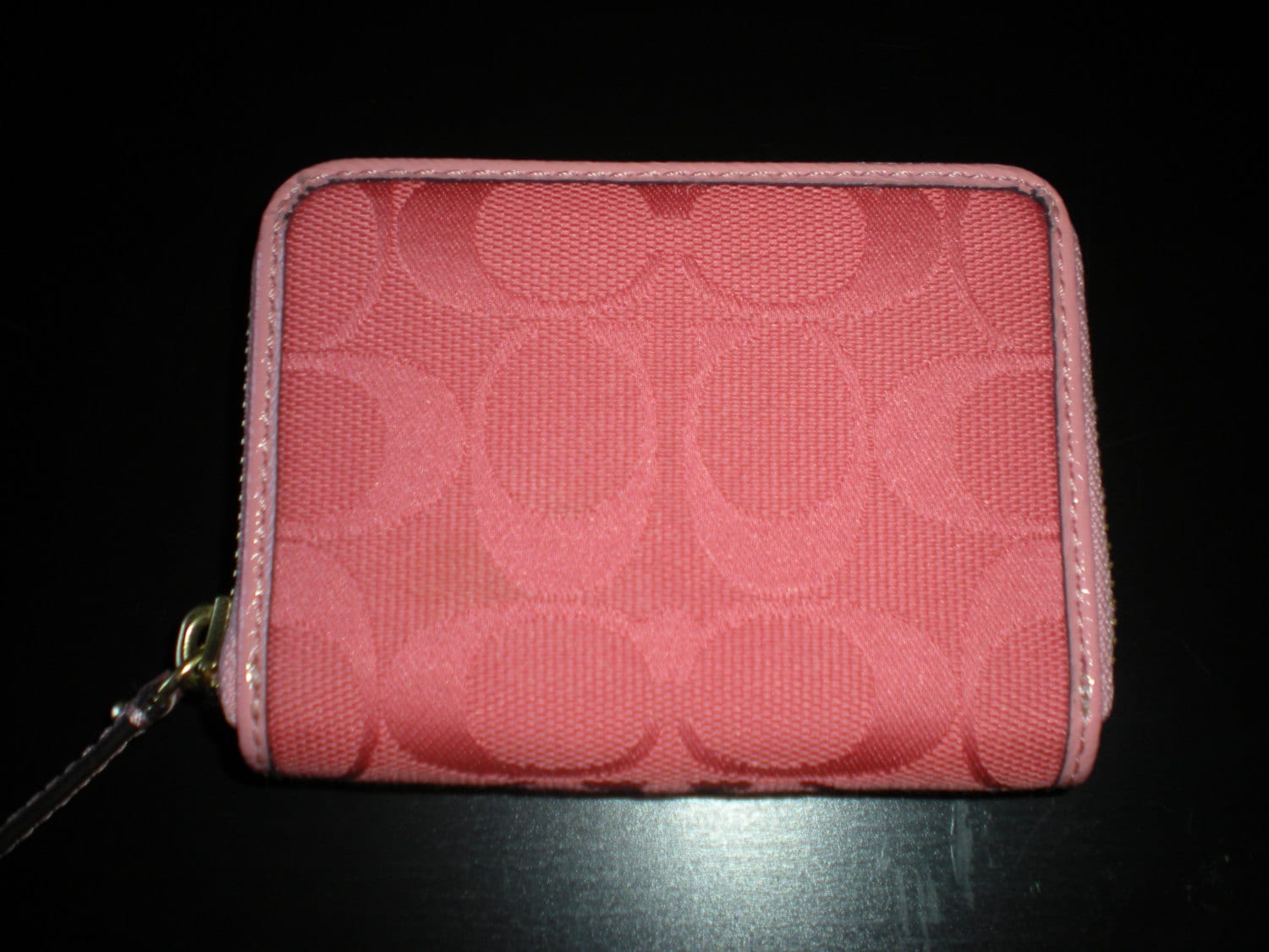 pink coach change purse