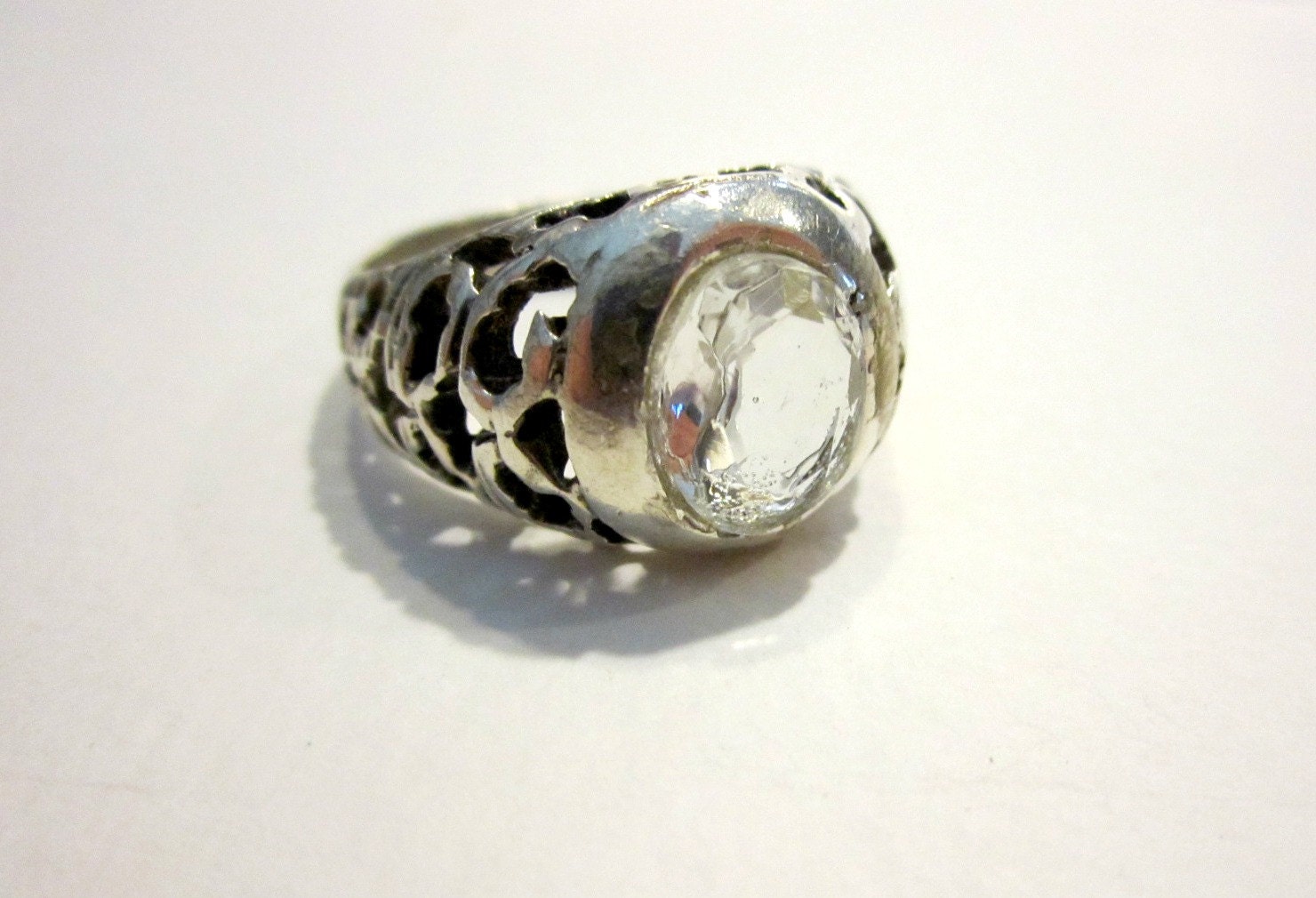 Mens Sterling Silver Ring Size 10 Handcrafted Sterling Signed