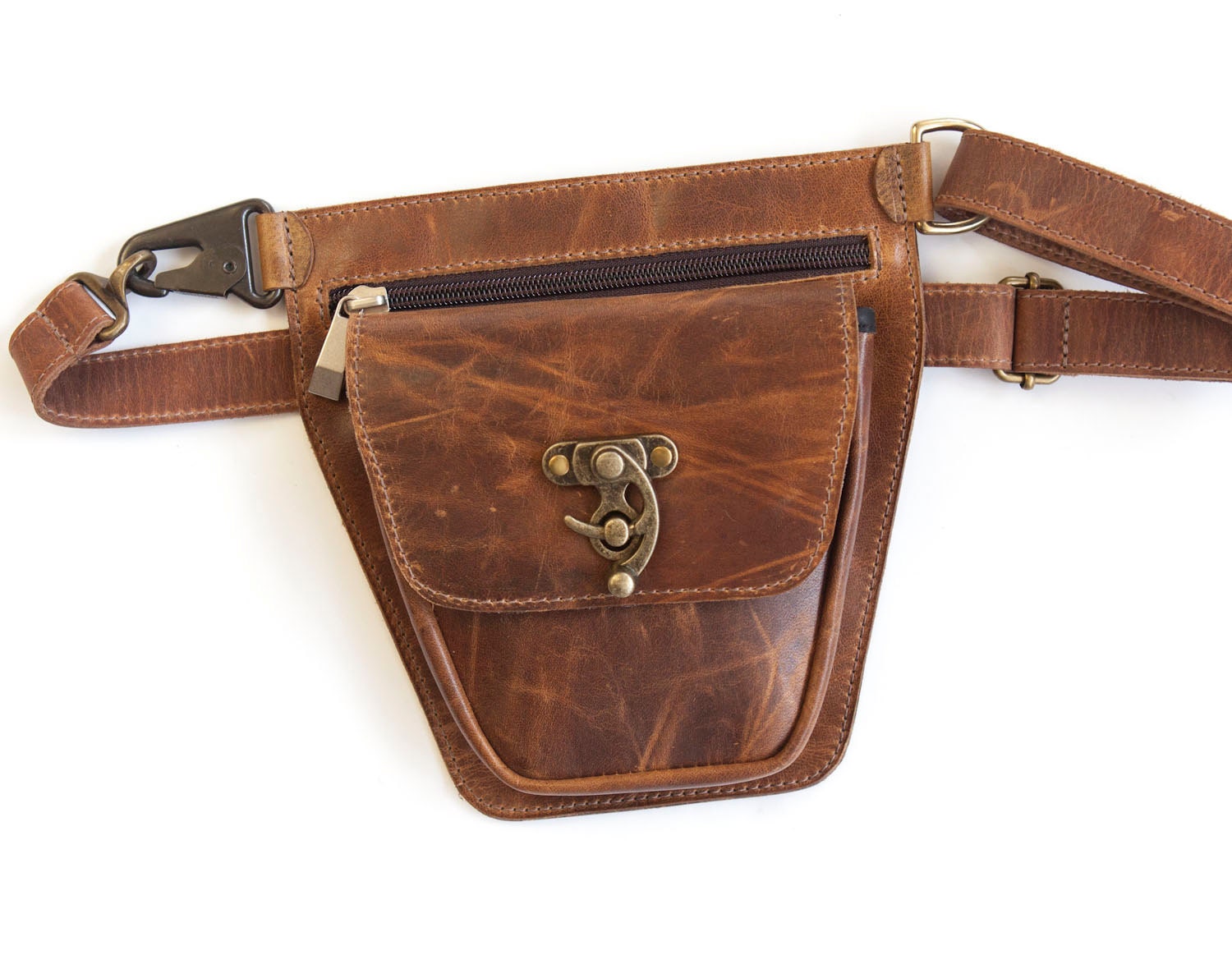 tan hip bag