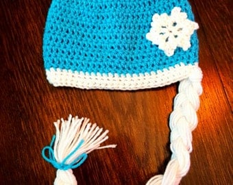 Girls frozen Elsa hat! Infant Toddler Elsa hat!