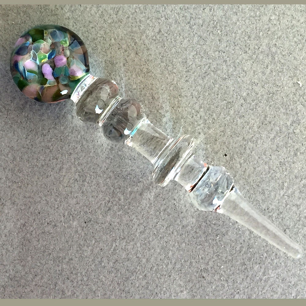 Hand Blown Glass Art Dabber Tool Perfume Stopper USA Made