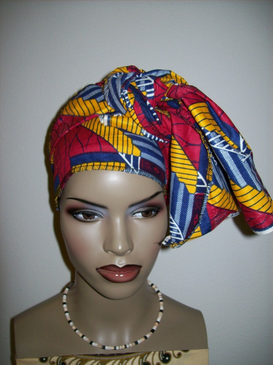 African head wrap fabric Head Scarf Fabric Extra Long/ DIY