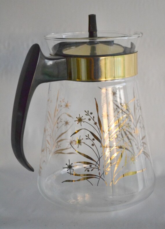 Items similar to Pyrex Clear Glass Coffee Pot/Pitcher Carafe Decanter Retro Mid Century Modern