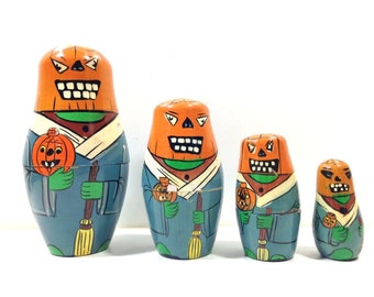 pumpkin nesting dolls