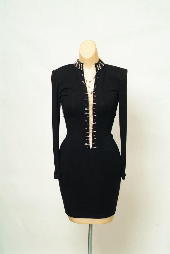 Vintage Dress / 90s dress / 1990s / Party dress / Black dress