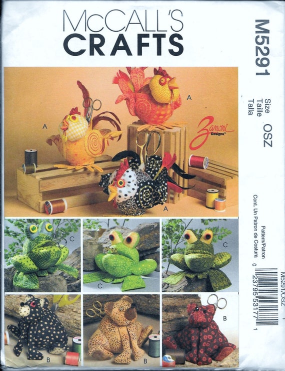 stuffed animal patterns mccall's