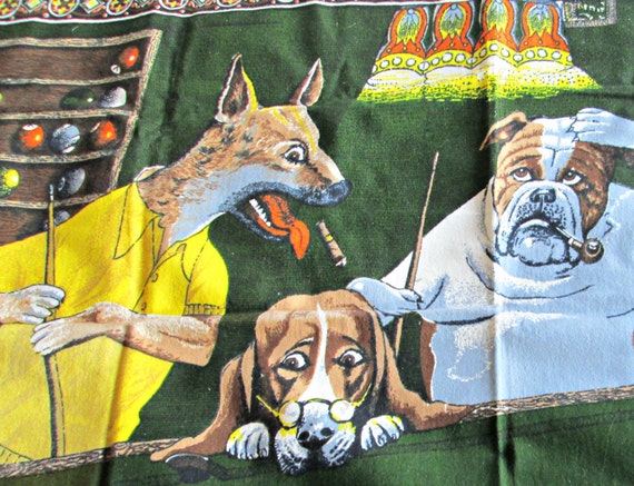 Dogs playing poker tapestry sale