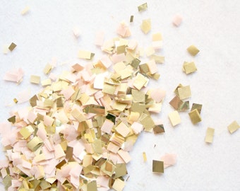 Blush Gold Nude and Champagne Confetti, Wedding Table decor, Party Decoration, Biodegradable Confetti Toss, Baby Shower Decor