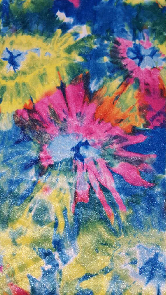 Polycotton Lycra Tie Dye Jersey knit fabric by funkaliciousfabrics
