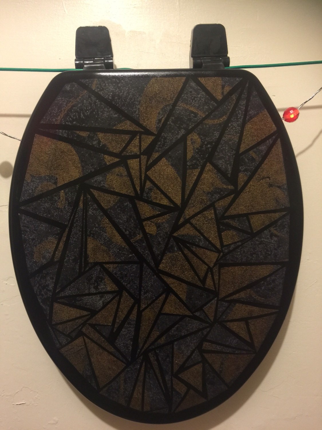 Custom Toilet Seat Art by KLArtsyVintage on Etsy