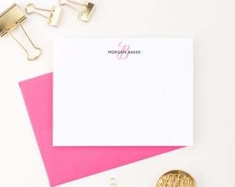 Monogram stationery // Personalized stationary // Monogram Thank you cards // personalized monogram stationery // Monogram note cards, MS001